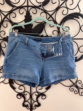 Dear John Light Blue Denim Shorts with Branded Waist Label